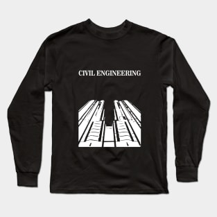 civil engineering, engineer building design Long Sleeve T-Shirt